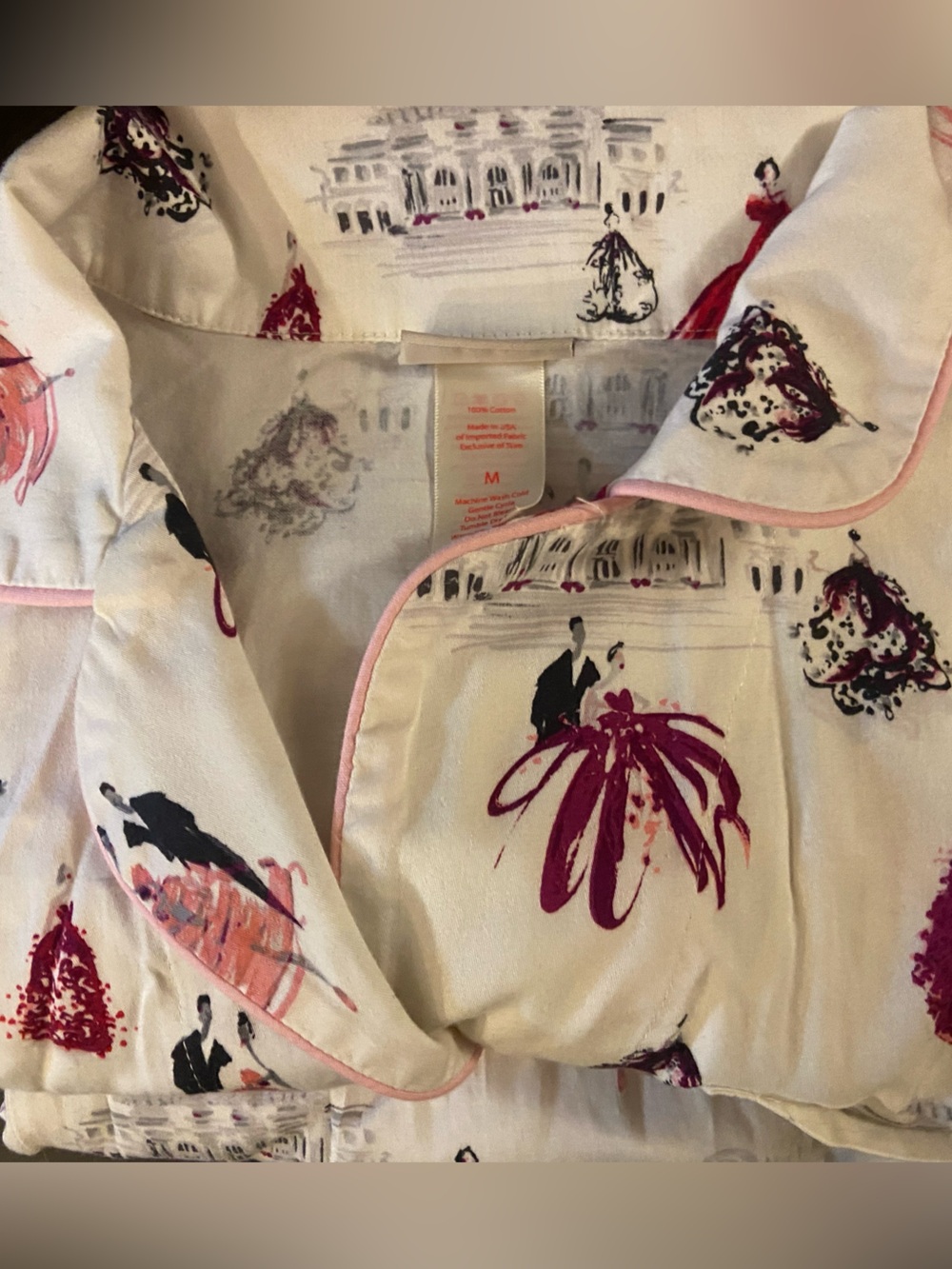 BedHead Pajamas Women's 100% Cotton Top Ball Dance Print (Retired pattern) - Picture 7 of 9